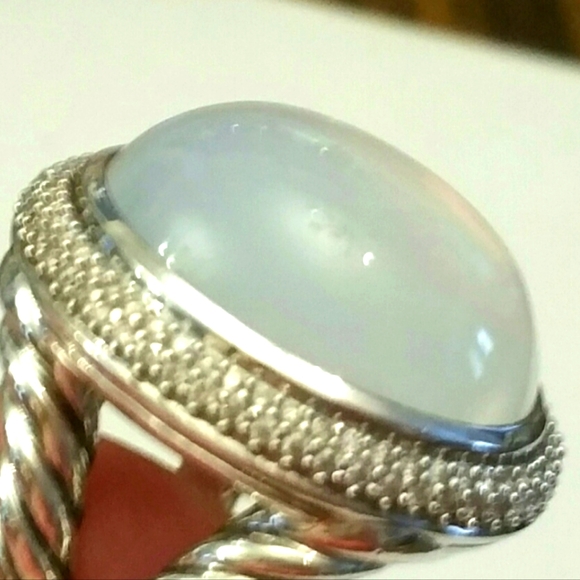 David Yurman Moonstone MOP Ring - Picture 3 of 8